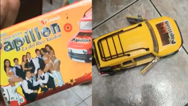 Niño recibe juguete de navidad que reproduce canciones del grupo ‘Papillón’ [VIDEO]