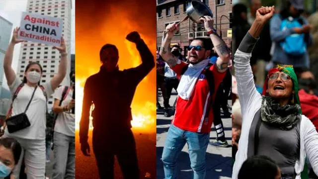 Desde España hasta Bolivia y Chile: ¿Cuál es el origen de la protestas en cada país?. Foto: composición difusión