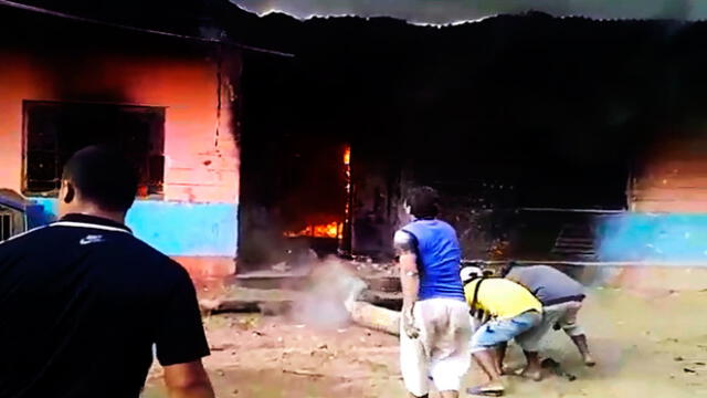 Tumbes: niño ocasiona incendio tras detonar artefacto pirotécnico [VIDEO]