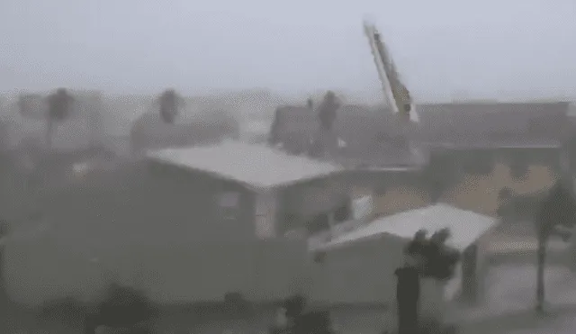 YouTube: el potente ojo del huracán Michael hace pedazos techos de casas en Florida [VIDEO]