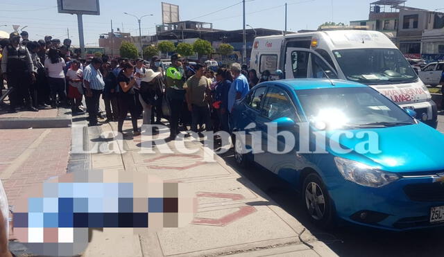 Tacna. ladrones en moto balearon a la paeja frente a un banco. Foto Liz Ferrer LR