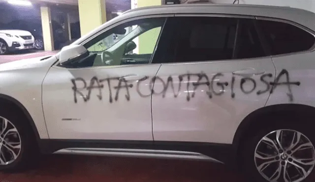 Silvana Bonino, denunció el miércoles 15 de abril un acto de vandalismo, en su auto tenía escrito "rata contagiosa" por combatir a la COVID-19.