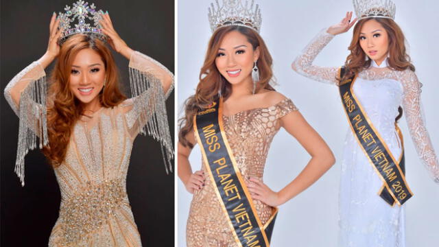 Jacqueline Dang también se coronó como Miss Humanitarian 2019 y avanzó a la final de top 16 en Miss Planet International 2019.