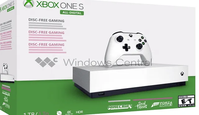 Xbox One S All Digital: filtran el precio y fecha de lanzamiento que tendría la consola 