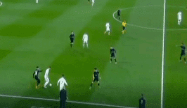 Real Madrid vs. PSG: Neymar y una patada por detrás que le costó la amarilla [VIDEO]