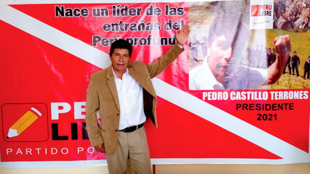 Pedro Castillo lanzó su candidatura a la presidencia