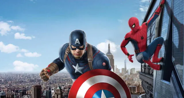 Chris Evans admira a Spider-Man desde niño. Créditos: Marvel/composición