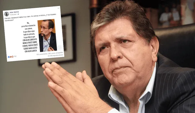 Alan García paga anuncio en Facebook para difundir audio de Marcelo Odebrecht