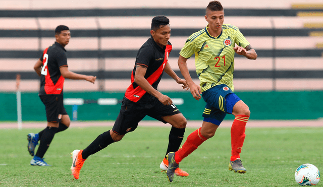 La FPF informó que cuatro jugadores de la selección peruana sub-23 volverán a sus clubes tras caer goleados ante Colombia. | Foto: @SeleccionPeru