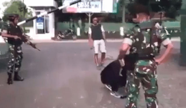 Facebook viral: filman a soldado neutralizando en segundos a joven que quiso golpearlo [VIDEO]