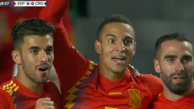 España vs Croacia: Rodrigo Moreno anotó el cuarto para la goleada ibérica [VIDEO]