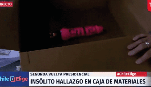 Twitter: Hallan juguete sexual entre materiales para elecciones en Chile [VIDEO]