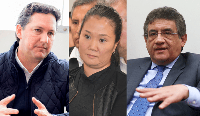 Daniel Salavery, Keiko Fujimori y Juan Sheput. Foto: La República.