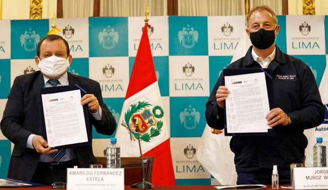 Ambas entidad firmaron el convenio que tendrá la duración de tres años. Foto: Andina