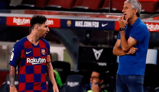 Quique Setién se refirió a Lionel Messi. | Foto: EFE