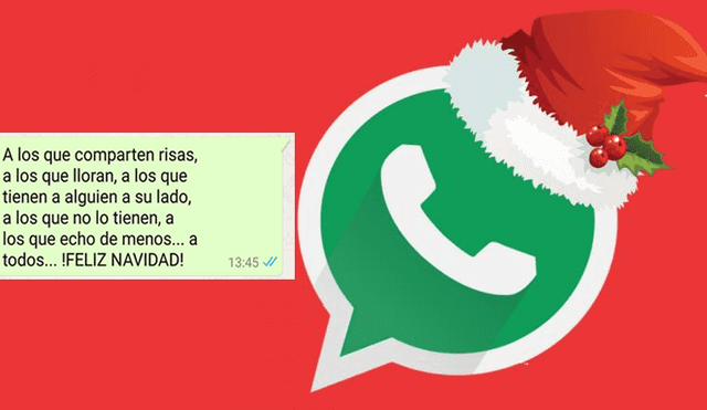 Desliza para ver algunos saludos navideños que puedes enviar por WhatsApp. Foto: Captura.