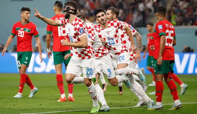 Croacia logra meterse al podio de una Copa del Mundo por segunda vez de forma consecutiva. Foto: EFE