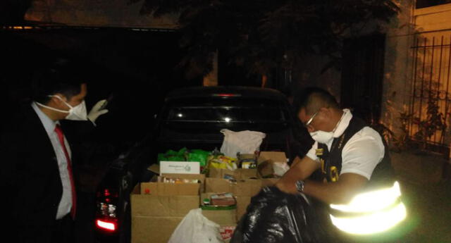 Alcalde de Barranco fue captado almacenando en su casa donaciones para familias afectadas por coronavirus. Foto: Fiscalía