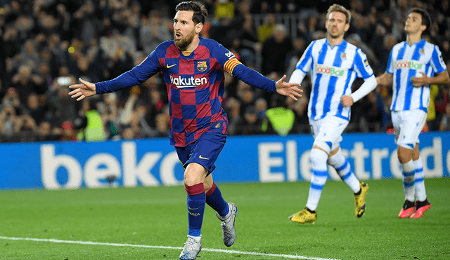 FC Barcelona derrotó 1-0 a Real Sociedad con gol de Messi. (créditos: AFP)