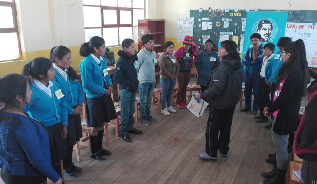 Escolares luchan contra la trata de personas en Cusco