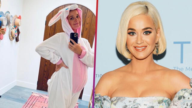 Katy Perry sorprendió con una foto donde aparece vestida de conejo en domingo de Pascua.