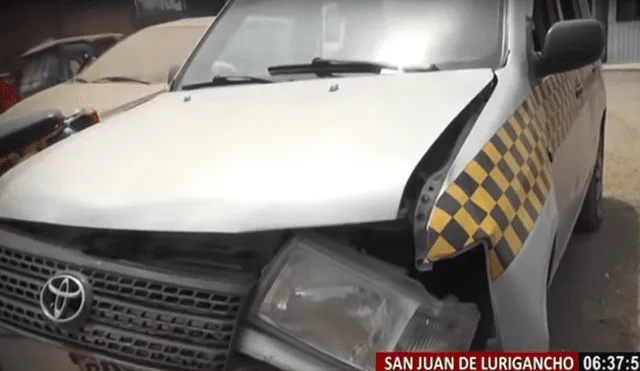 San Juan de Lurigancho: Asesinan a taxista dentro de su auto [VIDEO]