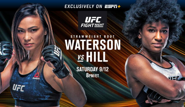 Waterson vs. Hill. Foto: UFC