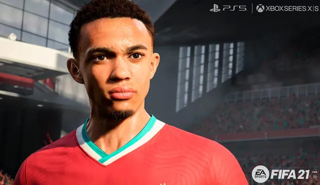 Alexander-Arnold del Liverpool FC. en FIFA 21. Foto: EA Sports