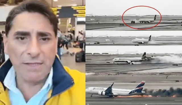 Carlos Álvarez se encontraba en la pista de aterrizaje cuando ocurrió el siniestro. Foto: Instagram/ Carlos Álvarez/composición LR/difusión