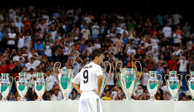 Cristiano Ronaldo: se cumple 11 años de la presentación del portugués en el Santiago Bernabéu. Foto: AFP