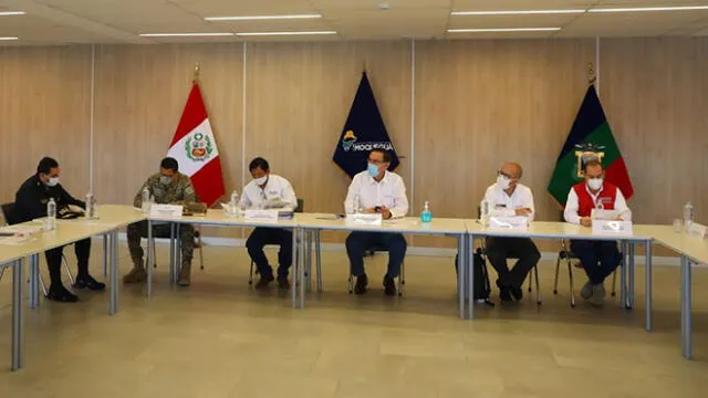 El presidente de la República encabezó una reunión con el comando COVID-19 de Moquegua.