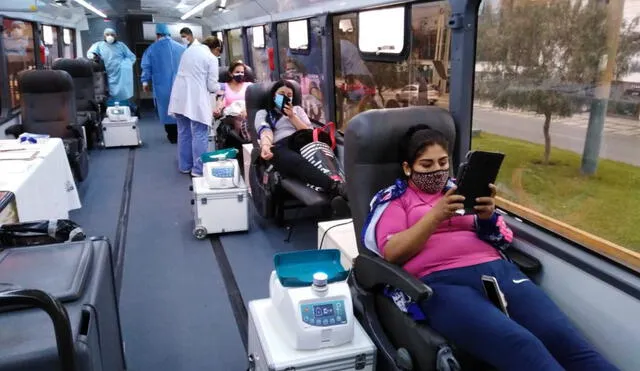 El Hemobús cuenta con las herramientas necesarias para realizar las donaciones de sangre. Foto: Minsa