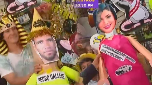 Los rostros de los personajes en piñatas de Año Nuevo rompen en ventas en Mesa Redonda y Mercado Central.