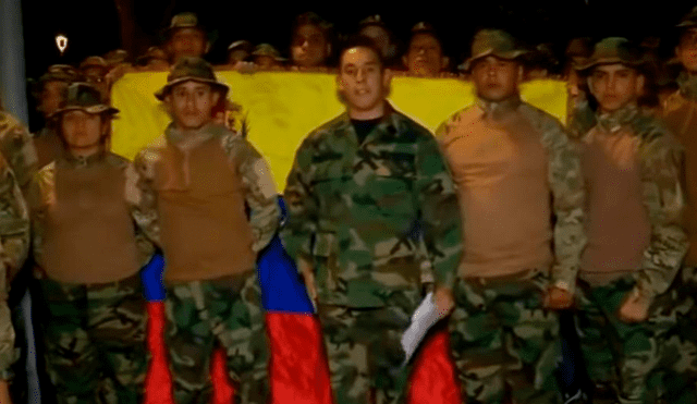 Militares venezolanos en Colombia reconocen a Juan Guaidó como presidente 