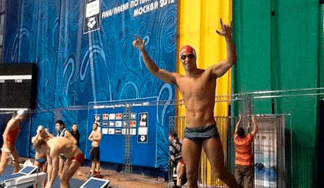 Mauricio Fiol quedó en cuarto lugar en el FINA/Arena Swimming World Cup 2012 en Moscú. Créditos: Twitter/@MauricioFiol