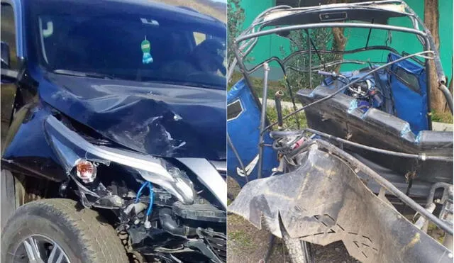 Junín: Tres muertos deja accidente entre camioneta y mototaxi en la carretera Central