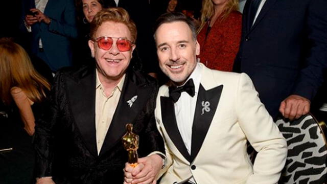 Elton John en la premiación del Oscar  Foto: Instagram