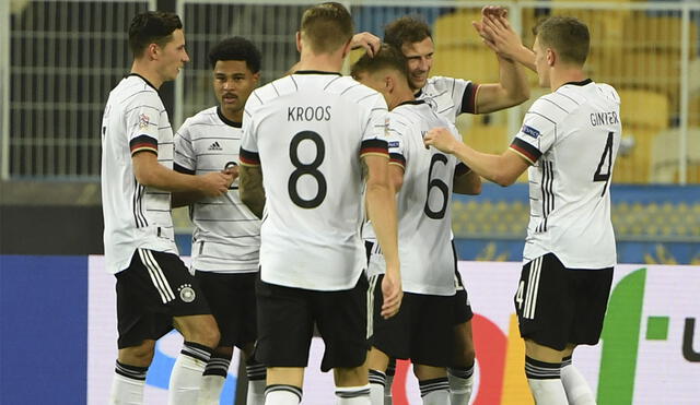 Alemania venció a Ucrania en Kiev por la fecha 3 de la Uefa Nations League. Foto: AFP