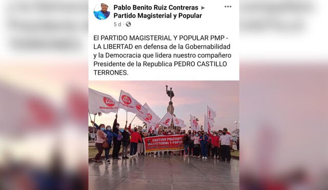 Prefecto Partido Magisterial. Foto Facebook