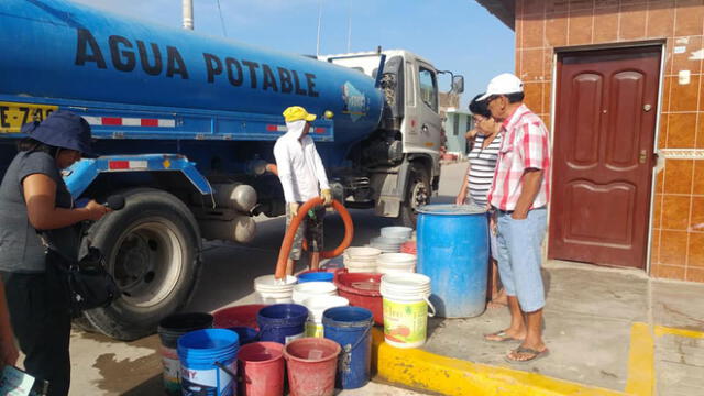 Abastecen de agua potable en el distrito de Pacora.