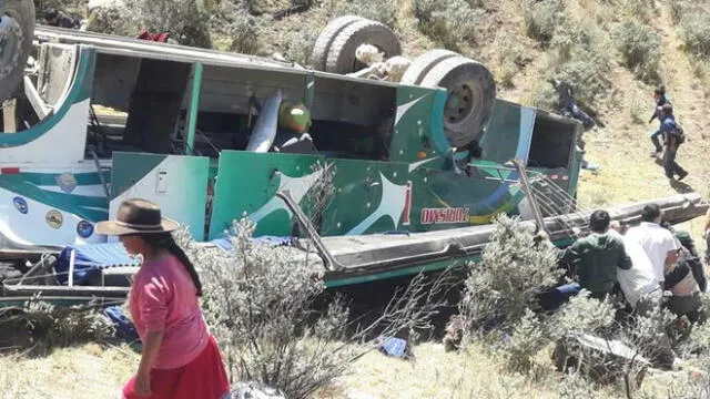 Áncash: 10 muertos y 32 heridos dejó despiste de bus interprovincial 