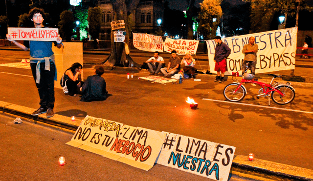 Luis Castañeda: los 100 días de protesta del bypass de 28 de julio [FOTOS]