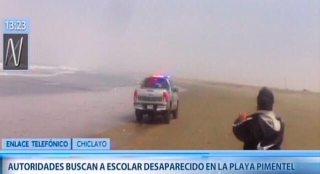 Chiclayo: estudiante de quinto año se extravió en playa Pimentel [VIDEO]