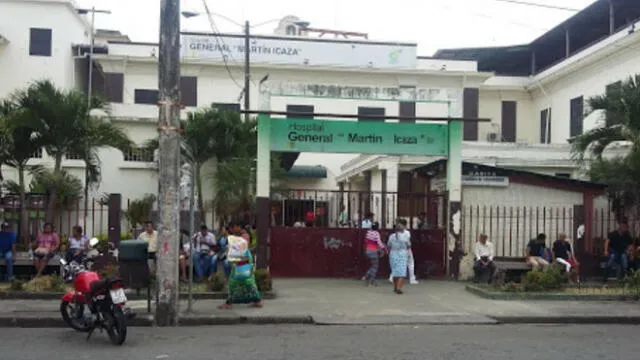 Hospital Martín Icaza de Babahoyo, donde estuvo internado el fallecido. Fuente: Diario El Río / foto referencial.