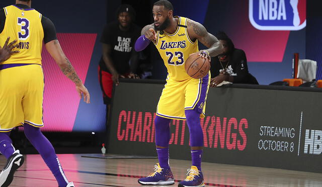 Los Angeles Lakers enfrentan a los Houston Rockets por cuarto juego de los NBA Playoffs 2020. Foto: AFP