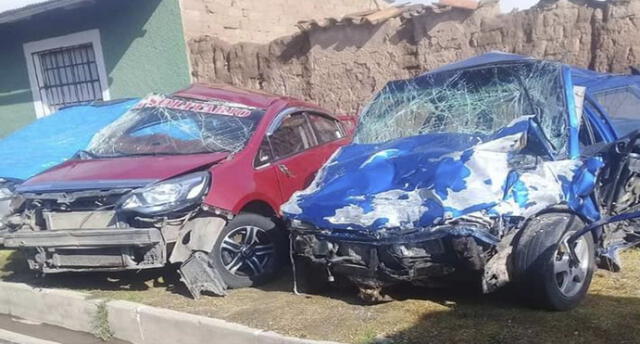 Cinco muertos deja choque frontal de vehículos en Puno