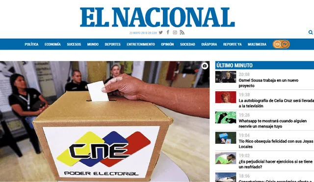 SIP rechazó sanción de Conatel al diario El Nacional de Venezuela