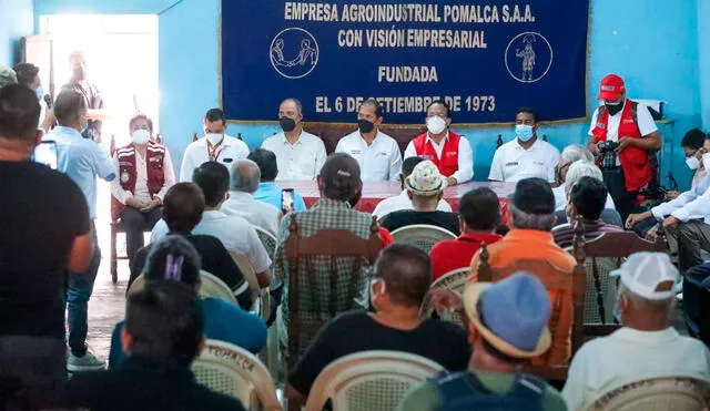 Ministros se reunieron con jubilados en Pomalca. Foto: La República