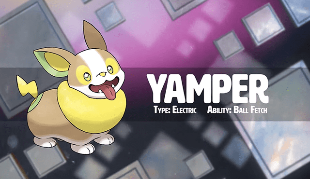 Yamper es el pokémon de tipo eléctrico de la octava generación
