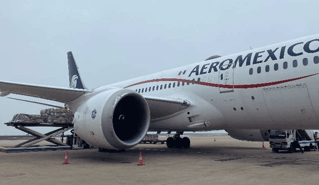 Avión de Aeromexico arribará a México con insumos médicos provenientes de Shangái. (Foto: Twitter)
